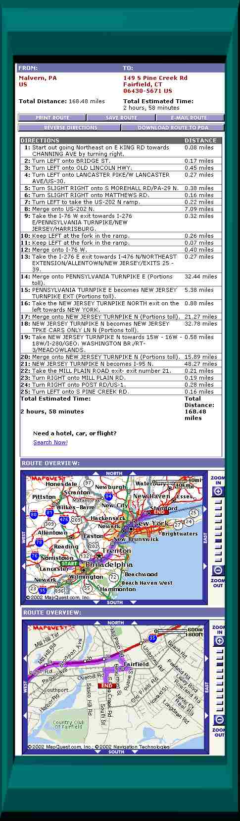 Directions from all points North